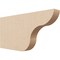 Ekena Millwork 2in. W x 8in. H x 16in. L Carmel Woodgrain TimberThane Rafter Tail, Primed Tan RFTUR02X08X16CARRCPR - alternate 1